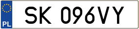 Trailer License Plate